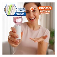 Pack4 Masajeador Facial Globos de Hielo Par Rosado para Mujer Y+Papel Regalo