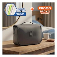 Pack2 Organizador Colgante 24x8x19cm Plomo para Articulos Personales Uso Diario Y+Papel Regalo