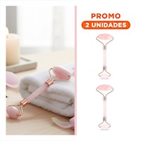 Pack2 Juego 1 de Cuarzo Rosado Marmoleado para Cuidado Facial