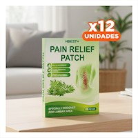 Pack12 Paquete Verde 10 Parches Lumbar Suaves Y+Papel Regalo