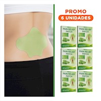 Pack6 Pack Lumbar 10 Parches Verde Comodos