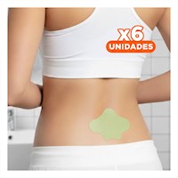 Pack6 Combo Lumbar 10 Parches Verde Practicos Y+Papel Regalo