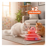 Pack2 Juego de Entretenimiento con 3 Niveles Pelotas Rosado