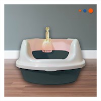 Contenedor Amplio para Mascotas con Pala 49,5x24x39cm Verde Oscuro Y+Post It