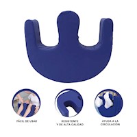 Cojin Anatomico U 39x46cm Azul para Piernas Y+Ligas Regalo