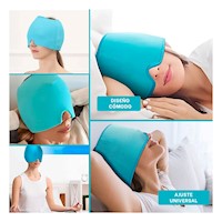 Gorro Reutilizable para Migrana Verde Comodo