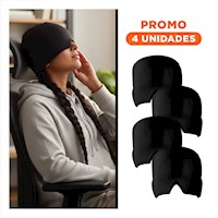 Pack4 Cofia Negro para Migrana Ajustable Y+Regalo Sticker