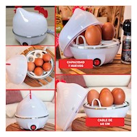 Hervidora de Huevos Blanca Tipo Gallina para Cocina Hogar