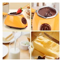 Hervidor Chocolatero Amarillo con Accesorios para Cocina