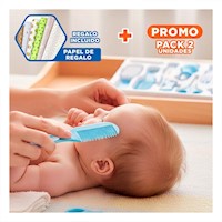 Pack2 Equipo de Higiene para Bebe 10 Piezas Azul para Casa Y+Papel Regalo