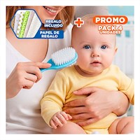 Pack4 Estuche de Aseo Completo para Bebe 10 Piezas Azul Y+Papel Regalo