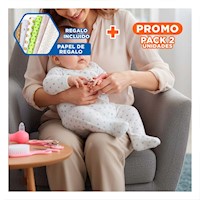Pack2 Equipo Portatil de Cuidado para Bebe 10 Piezas Rosado para Salidas Y+Papel Regalo