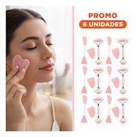 Pack6 Set Funcional 3 de Limpieza Facial Plastico Rosado Bebe