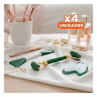 Pack4 Juego Funcional 3 de Limpieza Facial Plastico Verde para Mujer