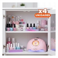 Pack4 Secador Led Sun S8 Pro 2 en 1 Rosado Secado Rapido de Uñas Chancho