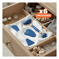 Pack6 Set Practico de Limpieza Facial Plastico Azul 3 Piezas Y+Regalo Sticker