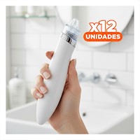 Pack12 Removedor Electrico Blanco para Limpieza Profunda del Rostro