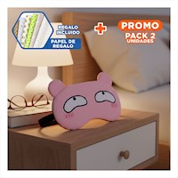 Pack2 Parche Ajustable con Gel para Ojos Cansados Rosado Y+Papel Regalo