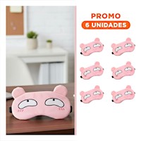 Pack6 Parche Frio y Caliente con Gel para Descanso Diario Rosado