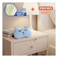 Pack2 Parche Ajustable con Gel para Ojos Cansados Celeste Y+Papel Regalo