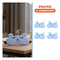 Pack4 Venda Frio y Caliente con Gel Terapia Ocular Celeste Y+Regalo Sticker