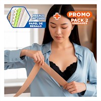 Pack2 Faja Invisible Levanta Busto Nude para Moda Mujer Ajuste Discreto Y+Papel Regalo