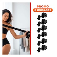 Pack6 Faja Adhesiva Negro Levanta Busto para Moda Mujer Soporte Firme
