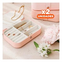 Pack2 Estuche Palo Rosa 16x11x5 cm Elegante y Seguro Y+Regalo Sticker