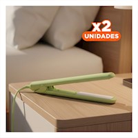 Pack2 Moldeador Electrico de Cabello Mini Verde Moderno Y+Regalo Sticker