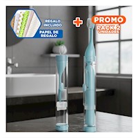 Pack2 Combo Funcional con Cepillo Dental de Color Azul Y+Papel Regalo