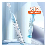 Pack12 Sistema Practico para Limpieza Dental de Color Azul