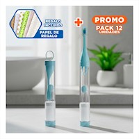 Pack12 Sistema Funcional con Dispensador de Hilo de Color Azul Y+Papel Regalo