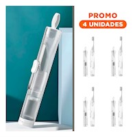 Pack4 Pack Practico de Limpieza Bucal de Color Blanco Y+Regalo Sticker