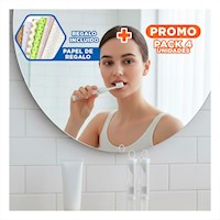 Pack4 Pack Dental Compacto para Viaje de Color Blanco Y+Papel Regalo