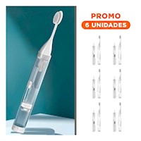 Pack6 Pack Funcional con Accesorios Dentales de Color Blanco