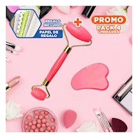 Pack4 Extractor de Plastico Set de 2 Rosado para Masaje Suave y Belleza Natural Y+Papel Regalo