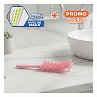 Pack12 Peineta Resistente Desenredante Rosado para Mujer Y+Papel Regalo