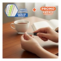 Pack2 Accesorio Resistente de Manicure Negro y Plateado con Saca Cuticulas Y+Papel Regalo