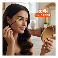 Pack4 Cepillo para Maquillaje de Silicona 12 pzs Verde Limon Pestaña y Ceja