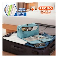 Pack4 Versatil Colgante 24x8x19cm Celeste Adaptable a Diferentes Espacios Y+Papel Regalo