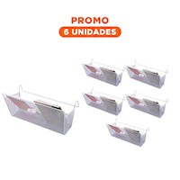 Pack6 Herramienta de Hogar 26x8x13 cm de Blanco de Alta Resistencia en su Casa