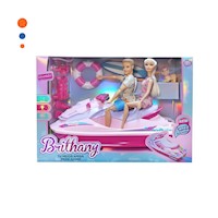 Embarcacion de Juguete con Muneca Ken y Accesorios para Juego Creativo en Casa Y+Papel Regalo