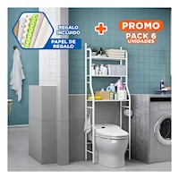 Pack6 Organizador Decorativo Cuadrado Blanco para Ambientes de Hogar Y+Papel Regalo