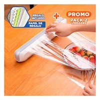Pack2 Cortador Dispensador para Film y Papel Aluminio Uso Domestico Y+Papel Regalo