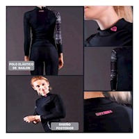 Camiseta Deportiva Elastico Nailon Mujer para Uso Diario y Comodo Y+Post It