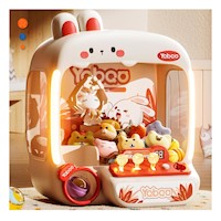 Sistema Interactivo de Garra con Figura de Conejo para Actividad Familiar
