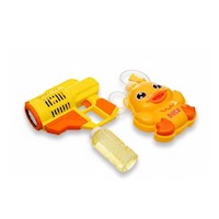 Dispensador de Burbujas con Mochila Portatil Pato Amarillo para Juegos Y+Papel Regalo