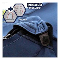 Vestuario de Neopreno Hombre Moda Acuatica Comoda para Surf Azul Talla L Y+Regalo Sticker
