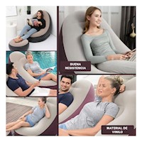 Mueble Inflable para Descanso con Estilo y Color Guinda Oscuro Y+Post It