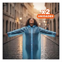 Pack2 Prenda Protectora para Lluvia con Diseno Unisex Y+Regalo Sticker